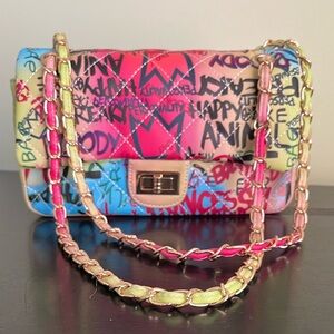 Graffiti Vibrant Multiple Color Shoulder Bag